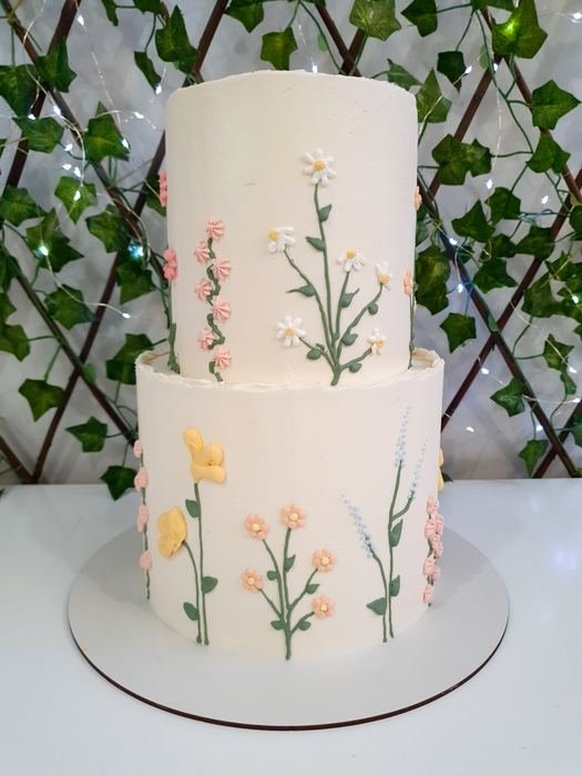 Bolo Floral Dois Andares